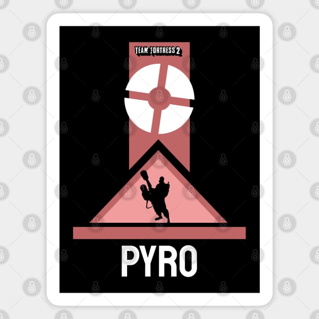 Pyro Team Fortress 2 Magnet by mrcatguys